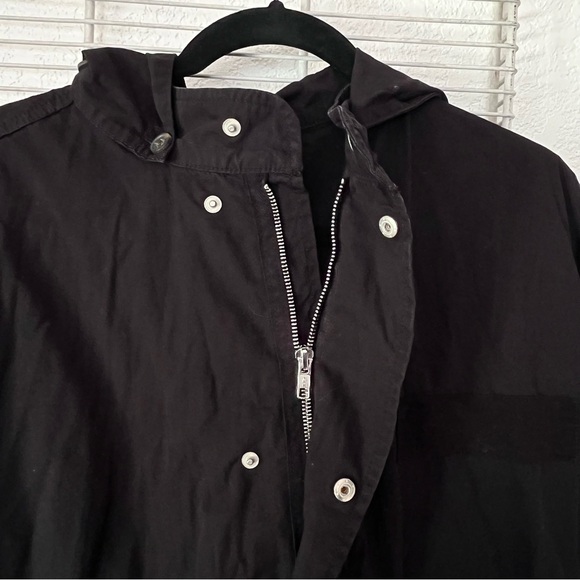 TopMan Fishtail Long Coat Jacket With Hood - Picture 8 of 12